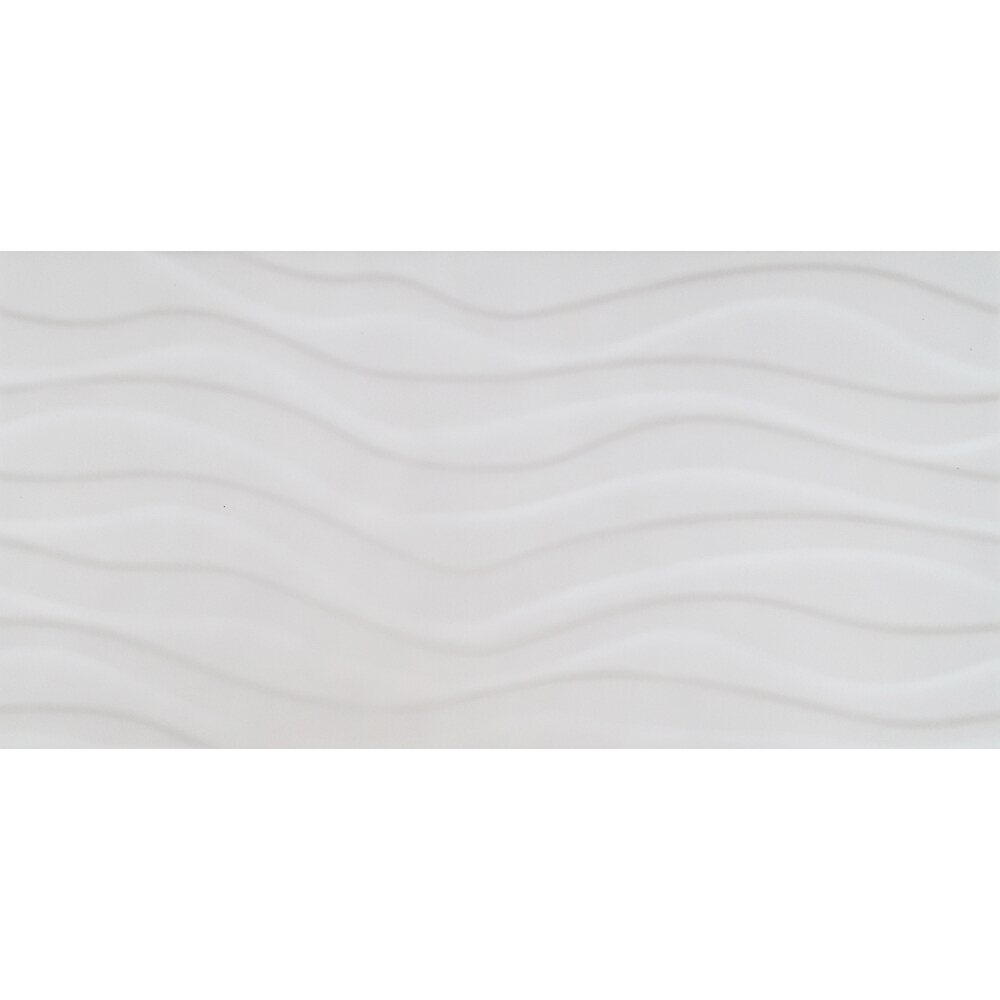Obklady na stěnu PEROUSO white structure glossy waves 29,7x60