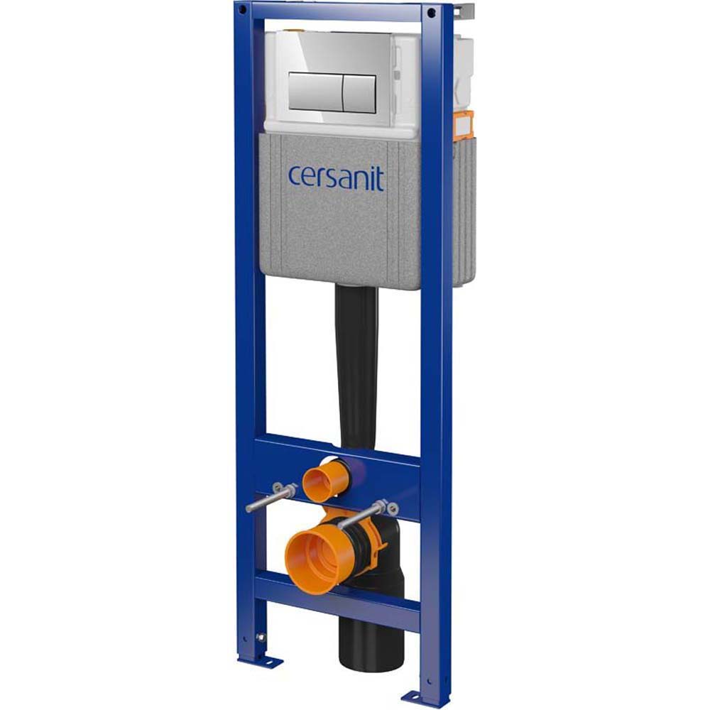 Mechanický rám toalety CERSANIT SYSTEM 40, tlačítko PRESTO II chrom S701-748
