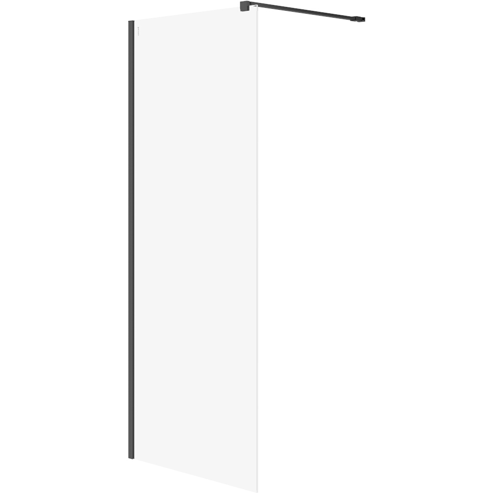 CERSANIT WALK-IN MILLE sprchový kout černý 80x200 čiré sklo S161-007