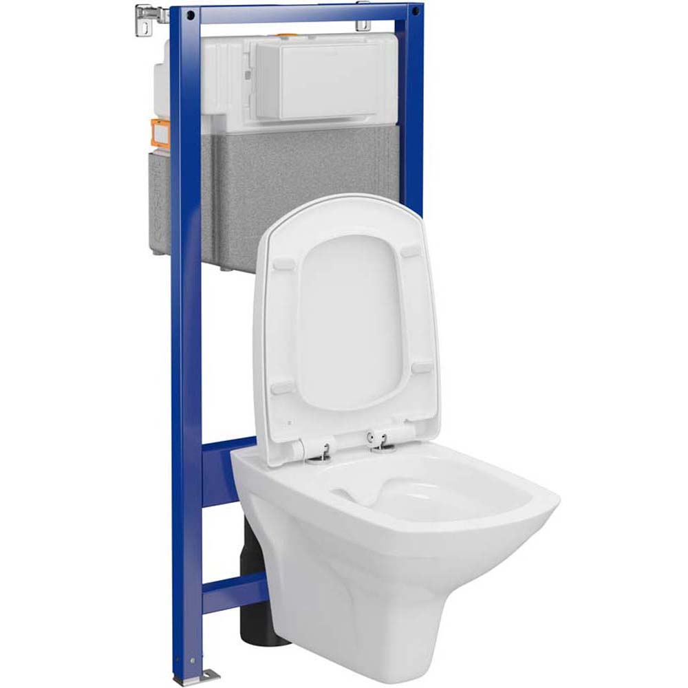Mechanická podomítková sada CERSANIT AQUA PLUS s mísou a deskou CARINA S701-816