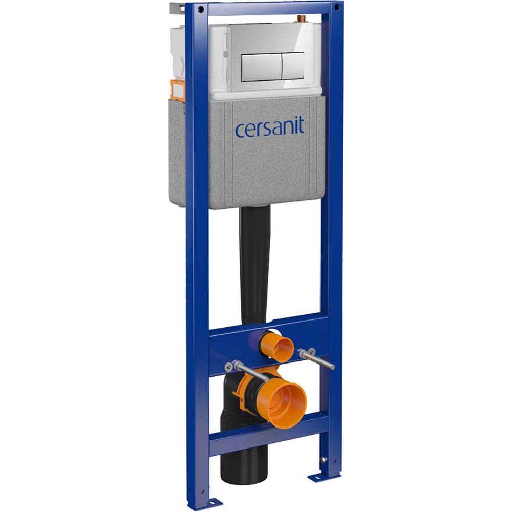 CERSANIT WC SYSTEM 40 mechanický, PRESTO II chromové tlačítko S701-748 ...