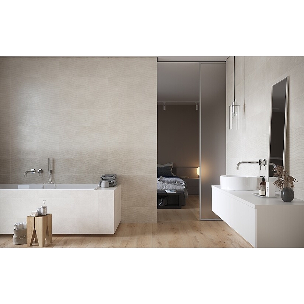 Obklady_na_stěnu_TORANA_cream_structure_satin_24x74_gat._I Obklady na stěnu TORANA cream structure satin 24x74 gat. I