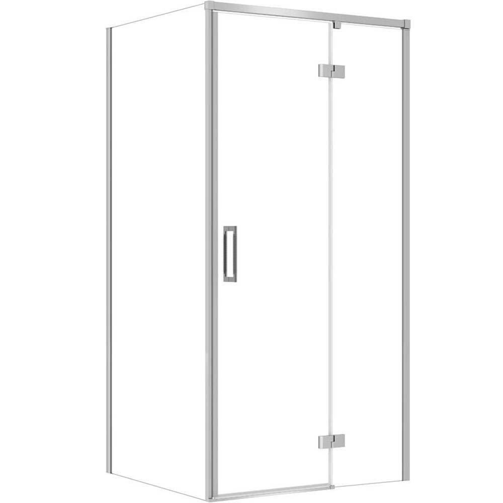 CERSANIT Hranatý sprchový kout LARGA pravý 100x80x195 cm chrom S601-310